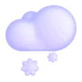 cloud with snow on platform Microsoft Teams
