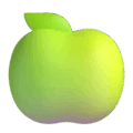 green apple on platform Microsoft Teams