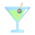 cocktail glass on platform Microsoft Teams