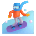 snowboarder on platform Microsoft Teams