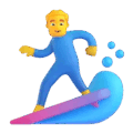 man surfing on platform Microsoft Teams