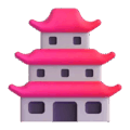 Japanese castle on platform Microsoft Teams