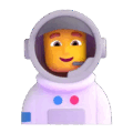 man astronaut on platform Microsoft Teams