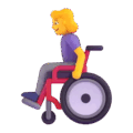 woman in manual wheelchair on platform Microsoft Teams