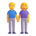 woman and man holding hands on platform Microsoft Teams