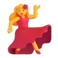 woman dancing on platform Microsoft Teams