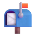 open mailbox with raised flag on platform Microsoft Teams