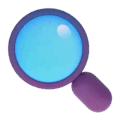 magnifying glass tilted left on platform Microsoft Teams