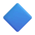 large blue diamond on platform Microsoft Teams