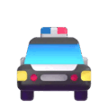 oncoming police car on platform Microsoft Teams