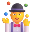 person juggling on platform Microsoft Teams