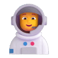 astronaut on platform Microsoft Teams