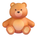 teddy bear on platform Microsoft Teams