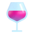 wine glass on platform Microsoft Teams