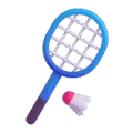 badminton racquet and shuttlecock on platform Microsoft Teams