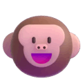 monkey face on platform Microsoft Teams