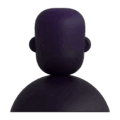 bust in silhouette on platform Microsoft Teams