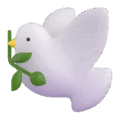 dove of peace on platform Microsoft Teams