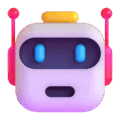 robot face on platform Microsoft Teams