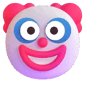 clown face on platform Microsoft Teams