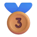 third place medal on platform Microsoft Teams