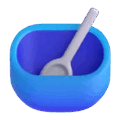 bowl with spoon on platform Microsoft Teams