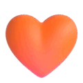 orange heart on platform Microsoft Teams
