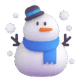 snowman on platform Microsoft Teams