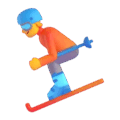 skier on platform Microsoft Teams