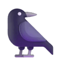 black bird on platform Microsoft Teams