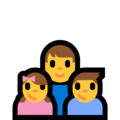 family: man, girl, boy on platform Microsoft