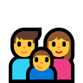 family: man, woman, boy on platform Microsoft