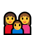 family: woman, woman, boy on platform Microsoft