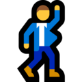 man dancing on platform Microsoft