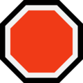 octagonal sign on platform Microsoft