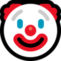 clown face on platform Microsoft