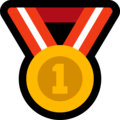 first place medal on platform Microsoft