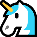 unicorn face on platform Microsoft