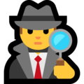 man detective on platform Microsoft