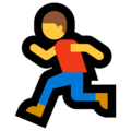 man running on platform Microsoft