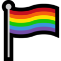 rainbow flag on platform Microsoft
