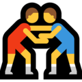 men wrestling on platform Microsoft