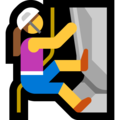 woman climbing on platform Microsoft