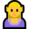 woman elf on platform Microsoft