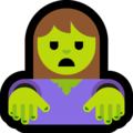woman zombie on platform Microsoft