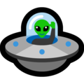 flying saucer on platform Microsoft