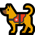 service dog on platform Microsoft