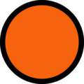 orange circle on platform Microsoft