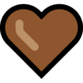 brown heart on platform Microsoft