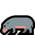 hippopotamus on platform Microsoft